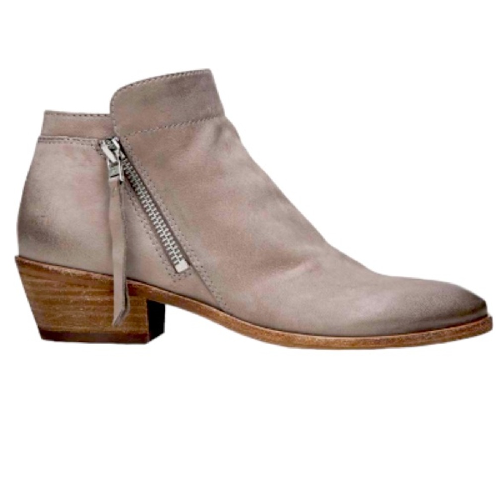Sam Edelman Women’s Packer Ankle Boot Putty Leather Ankle Bootie Size 10.5